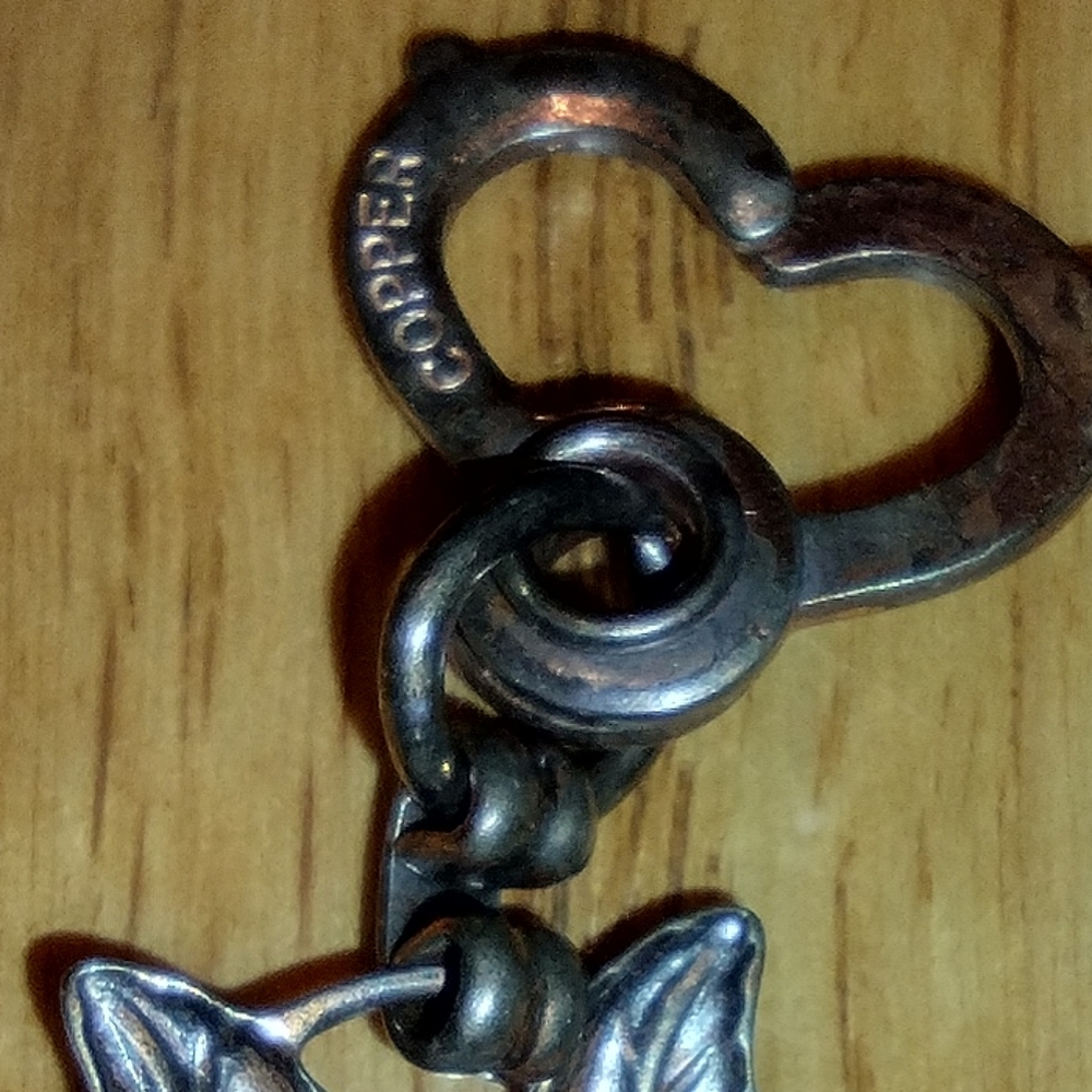 Vintage Solid Copper Designer Bracelet - image 7